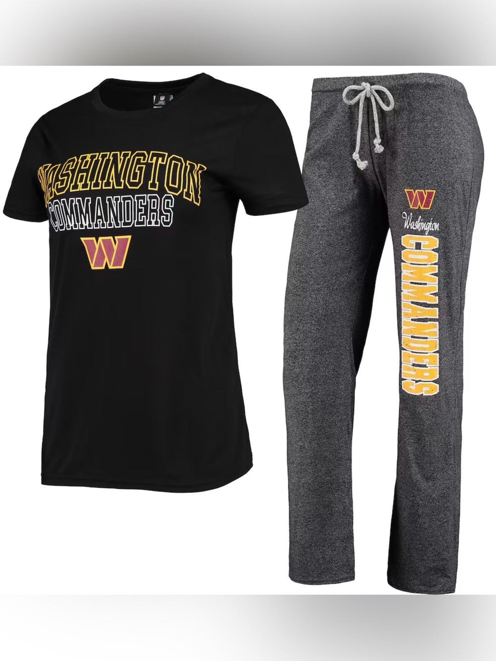 Washington Commanders Concepts Sport Women's Quest Top & Pants Sleep Set